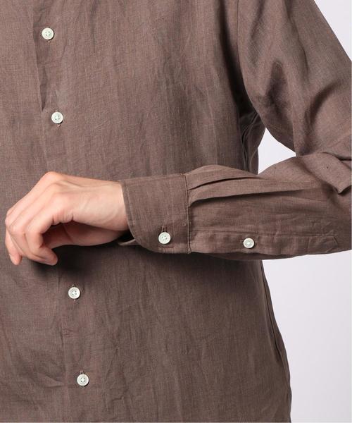 EDIFICE（エディフィス）の「ウォッシュド リネン カッタウェイカラー シャツ（シャツ/ブラウス・メンズ・ホワイト/ネイビー/ブラウン/ブルー系その他・SMALL/MEDIUM/LARGE/X-LARGE）」の13枚目の写真