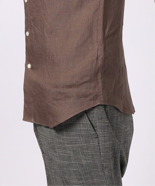 EDIFICE（エディフィス）の「ウォッシュド リネン カッタウェイカラー シャツ（シャツ/ブラウス・メンズ・ホワイト/ネイビー/ブラウン/ブルー系その他・SMALL/MEDIUM/LARGE/X-LARGE）」の15枚目の写真