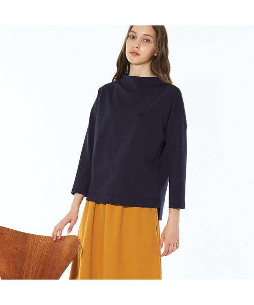 LACOSTE（ラコステ）の「ミラノリブワイドカットソー（スウェット・レディース・マスタード/ネイビー/ヘザーグレー/バーガンディー/ベージュ/グリーン・40/38/36/34）」の5枚目の写真