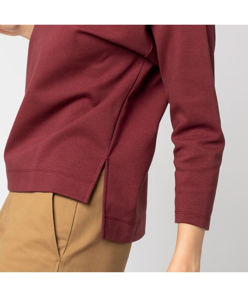 LACOSTE（ラコステ）の「ミラノリブワイドカットソー（スウェット・レディース・マスタード/ネイビー/ヘザーグレー/バーガンディー/ベージュ/グリーン・40/38/36/34）」の16枚目の写真