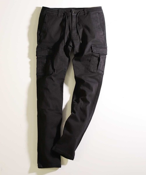 MEN'S BIGI（メンズビギ）の「ハイパワーストレッチ カーゴパンツ（カーゴパンツ・メンズ・ブラック/カーキ・LL/S/M/L）」の2枚目の写真