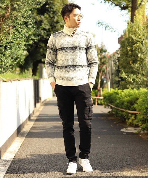 MEN'S BIGI（メンズビギ）の「ハイパワーストレッチ カーゴパンツ（カーゴパンツ・メンズ・ブラック/カーキ・LL/S/M/L）」の5枚目の写真