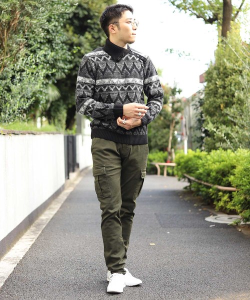 MEN'S BIGI（メンズビギ）の「ハイパワーストレッチ カーゴパンツ（カーゴパンツ・メンズ・ブラック/カーキ・LL/S/M/L）」の6枚目の写真