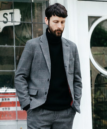 MR.OLIVE/WALK IN CLOSET�i�~�X�^�[�I���[�u�@�E�H�[�N�C���N���[�[�b�g�j�́uMR.OLIVE �~�X�^�[�I���[�u / TECH TWEED CHECK 3B ROLLING DOWN IVY JACKET �c�C�[�h�`�F�b�N�A�C�r�[�W���P�b�g / M-19345�i�e�[���[�h�W���P�b�g�j�v