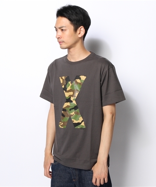 XLARGE(エクストララージ)の「S/S TEE BIG X(Tシャツ/カットソー・メンズ・パープル/ネイビー/バーガンディー/ホワイト/チャコールグレー・X-LARGE/MEDIUM/LARGE/SMALL)」の1枚目の写真