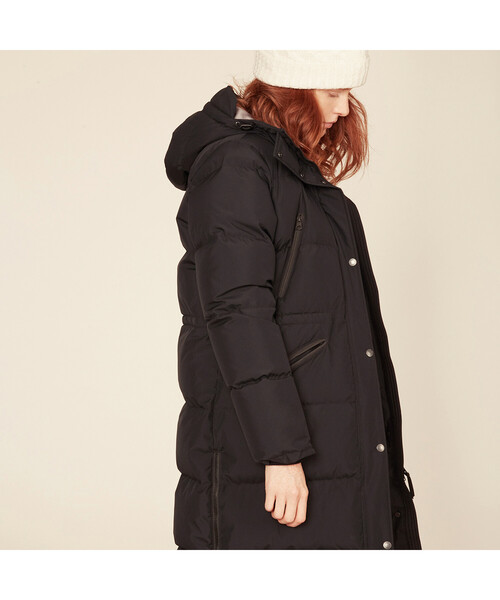 AIGLE エーグル GORE-TEX ヨコン ロングダウンコート 　ブラック AIGLE（エーグル）の「ゴアテックス ヨコン ダウン ジャケット（ダウン