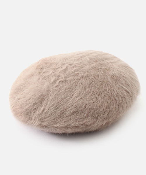 AZUL by moussy（アズールバイマウジー）の「SHAGGY BERET/シャギーベレー（ハンチング/ベレー帽・レディース・ブラック/ベージュ/グレー・FREE）」の3枚目の写真