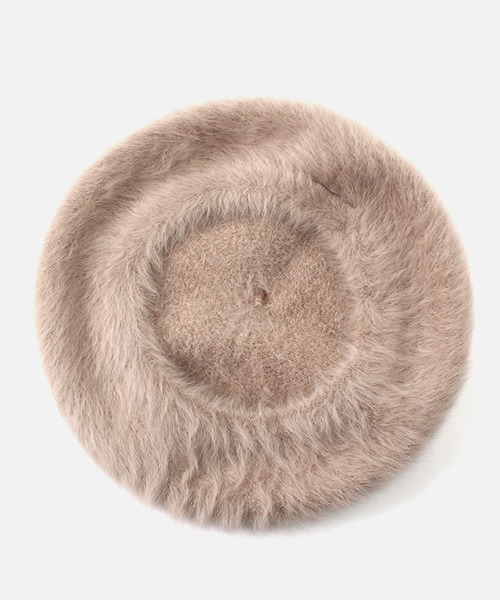 AZUL by moussy（アズールバイマウジー）の「SHAGGY BERET/シャギーベレー（ハンチング/ベレー帽・レディース・ブラック/ベージュ/グレー・FREE）」の5枚目の写真