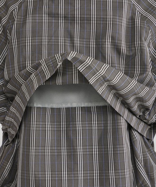 Name.（ネーム）の「【Name.】チェックウィンドブレーカー フーデッドブルゾン/NMJK-20SS-002（ブルゾン・メンズ・ネイビー/グレー・1/2）」の8枚目の写真