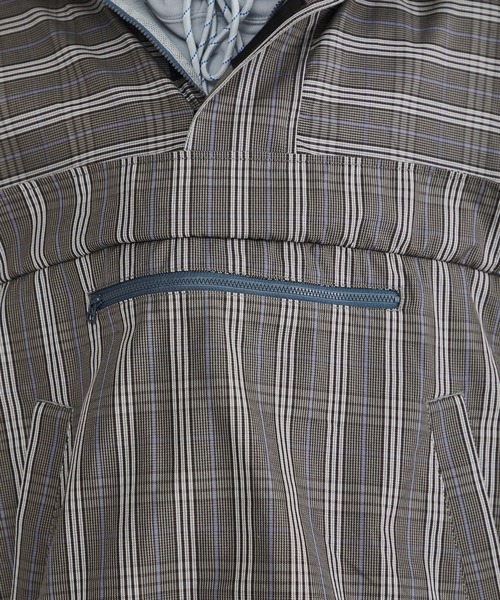 Name.（ネーム）の「【Name.】チェックウィンドブレーカー フーデッドブルゾン/NMJK-20SS-002（ブルゾン・メンズ・ネイビー/グレー・1/2）」の9枚目の写真