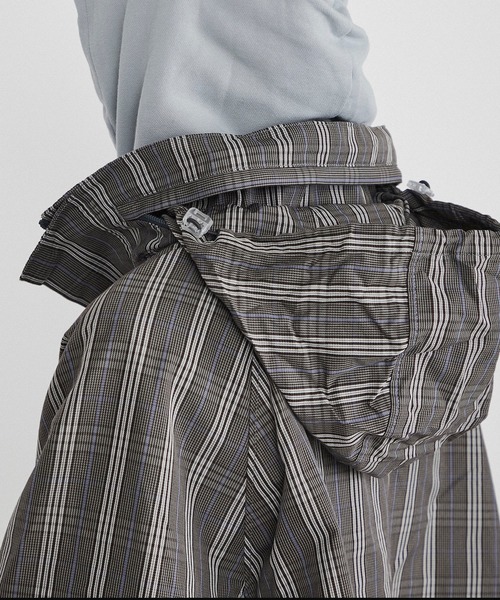 Name.（ネーム）の「【Name.】チェックウィンドブレーカー フーデッドブルゾン/NMJK-20SS-002（ブルゾン・メンズ・ネイビー/グレー・1/2）」の10枚目の写真