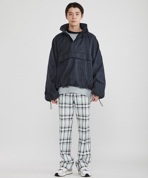 Name.（ネーム）の「【Name.】チェックウィンドブレーカー フーデッドブルゾン/NMJK-20SS-002（ブルゾン・メンズ・ネイビー/グレー・1/2）」の14枚目の写真