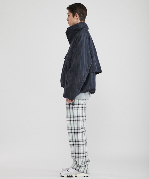 Name.（ネーム）の「【Name.】チェックウィンドブレーカー フーデッドブルゾン/NMJK-20SS-002（ブルゾン・メンズ・ネイビー/グレー・1/2）」の15枚目の写真