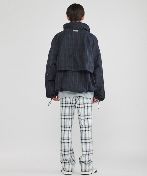 Name.（ネーム）の「【Name.】チェックウィンドブレーカー フーデッドブルゾン/NMJK-20SS-002（ブルゾン・メンズ・ネイビー/グレー・1/2）」の16枚目の写真