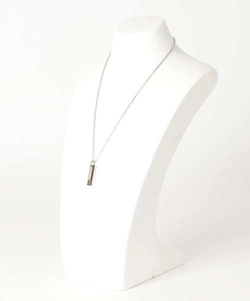 WEGO（ウィゴー）の「WEGO/パターンプレートチェーンネックレス（ネックレス・メンズ・シルバー・FREE）」の6枚目の写真