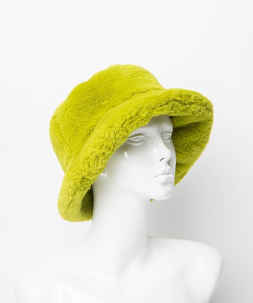 WEGO（ウィゴー）の「WEGO/ファーバケットハット（ハット・レディース・ブラック/オフホワイト/ライム/その他1・FREE）」の16枚目の写真