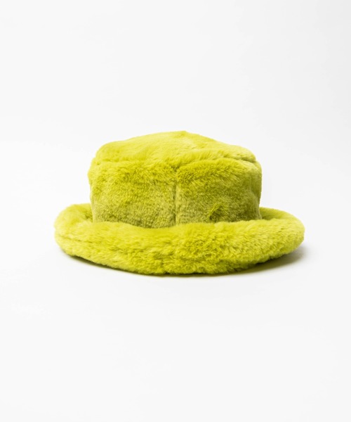 WEGO（ウィゴー）の「WEGO/ファーバケットハット（ハット・レディース・ブラック/オフホワイト/ライム/その他1・FREE）」の6枚目の写真