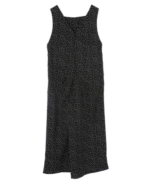 AMERICAN HOLIC(アメリカンホリック)の「スクエアネックサロペット *(サロペット/オーバーオール・レディース・モカ/ネイビー/ドット・MEDIUM/LARGE)」の18枚目の写真