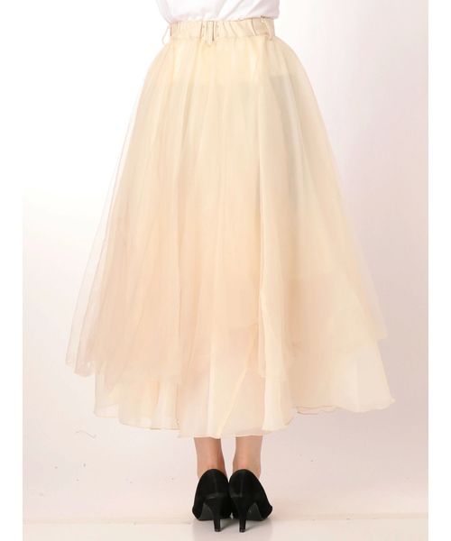 merry jenny（メリージェニー）の「ドッキングチュールスカート（スカート・レディース・アイボリー/インディゴブルー・FREE）」の15枚目の写真