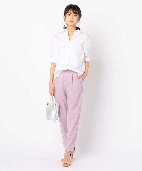 NOLLEY’S(ノーリーズ)の「強撚キュプラテーパードパンツ(その他パンツ・レディース・ベビーピンク/ネイビー/ベージュ・38/36/34)」の17枚目の写真