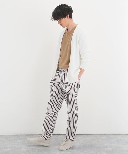 EDIFICE（エディフィス）の「レーヨンペ-パーカタアゼラップカーディガン（カーディガン/ボレロ・メンズ・ホワイト/ベージュ/カーキ/ネイビー/ブルー・SMALL/MEDIUM/LARGE）」の6枚目の写真