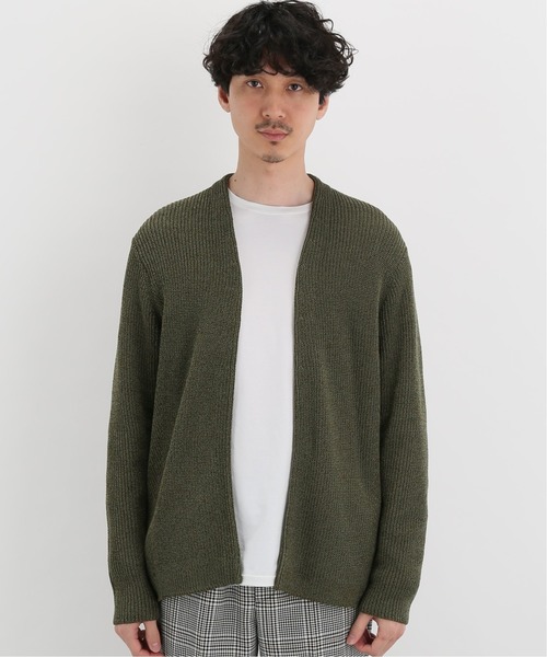 EDIFICE（エディフィス）の「レーヨンペ-パーカタアゼラップカーディガン（カーディガン/ボレロ・メンズ・ホワイト/ベージュ/カーキ/ネイビー/ブルー・SMALL/MEDIUM/LARGE）」の9枚目の写真