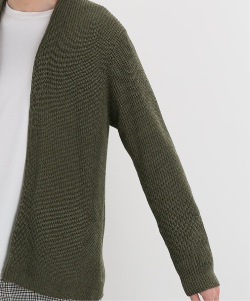 EDIFICE（エディフィス）の「レーヨンペ-パーカタアゼラップカーディガン（カーディガン/ボレロ・メンズ・ホワイト/ベージュ/カーキ/ネイビー/ブルー・SMALL/MEDIUM/LARGE）」の14枚目の写真