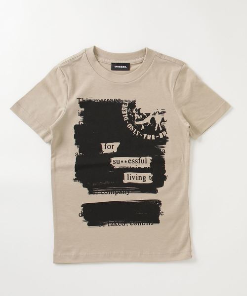 DIESEL KIDS(ディーゼルキッズ)の「DIESEL(ディーゼル)Kids & Junior グラフィックデザインコットン半袖Tシャツカットソー(Tシャツ/カットソー・キッズ・ライトグレー/レッド/イエロー/ベージュ/ブルー・4Y/12Y/10Y/8Y/14Y/16Y/6Y)」の3枚目の写真