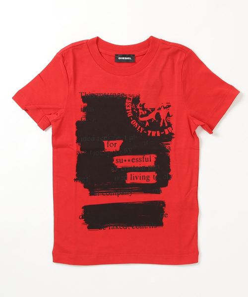 DIESEL KIDS(ディーゼルキッズ)の「DIESEL(ディーゼル)Kids & Junior グラフィックデザインコットン半袖Tシャツカットソー(Tシャツ/カットソー・キッズ・ライトグレー/レッド/イエロー/ベージュ/ブルー・4Y/12Y/10Y/8Y/14Y/16Y/6Y)」の5枚目の写真
