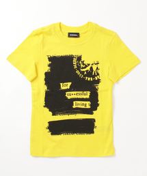 DIESEL（ディーゼル）Kids & Junior グラフィックデザインコットン半袖Tシャツカットソー