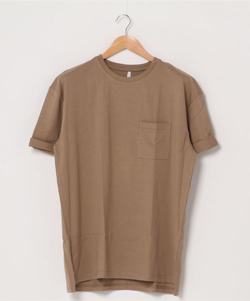 VIBGYOR(ヴィブジョー)の「VIBGYOR Select/16/-天竺ルーズTシャツ(Tシャツ/カットソー・メンズ・ホワイト/ベージュ/ネイビー/ピンク/ブラック/杢グレー・LARGE/MEDIUM/X-LARGE)」の4枚目の写真