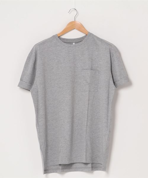 VIBGYOR(ヴィブジョー)の「VIBGYOR Select/16/-天竺ルーズTシャツ(Tシャツ/カットソー・メンズ・ホワイト/ベージュ/ネイビー/ピンク/ブラック/杢グレー・LARGE/MEDIUM/X-LARGE)」の3枚目の写真