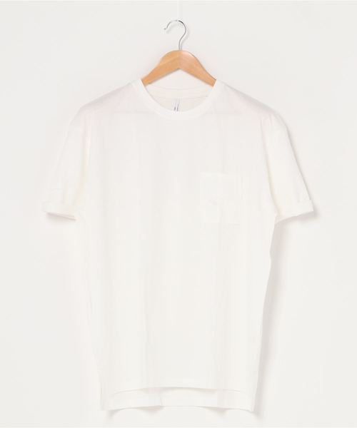 VIBGYOR(ヴィブジョー)の「VIBGYOR Select/16/-天竺ルーズTシャツ(Tシャツ/カットソー・メンズ・ホワイト/ベージュ/ネイビー/ピンク/ブラック/杢グレー・LARGE/MEDIUM/X-LARGE)」の2枚目の写真