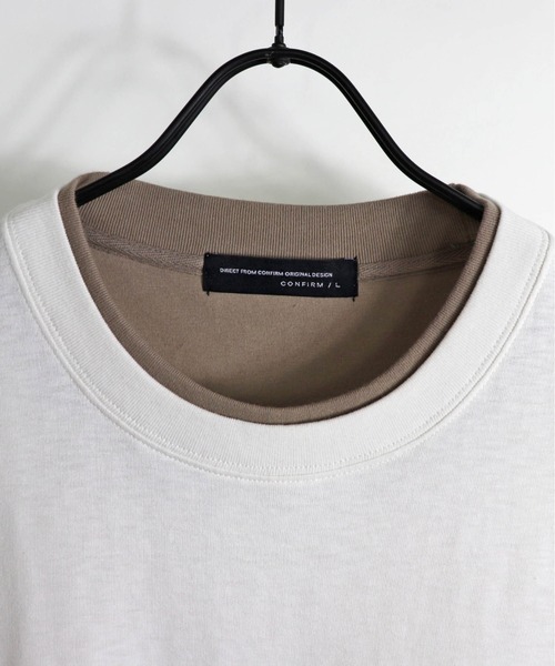 Confirm(コンファーム)の「Confirm / コンファーム フェイクポケットビッグシルエットTシャツ(Tシャツ/カットソー・メンズ・ホワイト/ブラウン/ベージュ/ネイビー・L/M)」の21枚目の写真