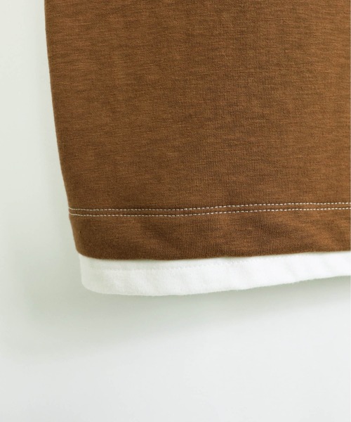 Confirm(コンファーム)の「Confirm / コンファーム フェイクポケットビッグシルエットTシャツ(Tシャツ/カットソー・メンズ・ホワイト/ブラウン/ベージュ/ネイビー・L/M)」の15枚目の写真