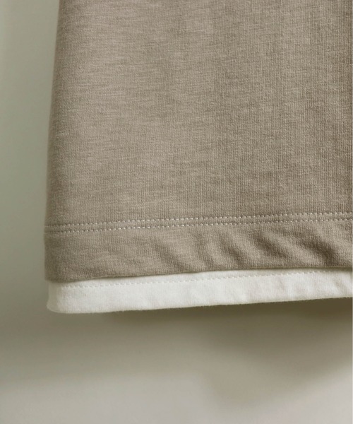 Confirm(コンファーム)の「Confirm / コンファーム フェイクポケットビッグシルエットTシャツ(Tシャツ/カットソー・メンズ・ホワイト/ブラウン/ベージュ/ネイビー・L/M)」の11枚目の写真