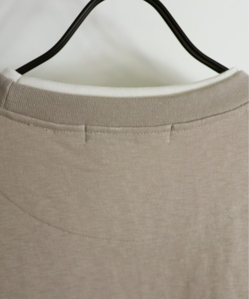 Confirm(コンファーム)の「Confirm / コンファーム フェイクポケットビッグシルエットTシャツ(Tシャツ/カットソー・メンズ・ホワイト/ブラウン/ベージュ/ネイビー・L/M)」の10枚目の写真