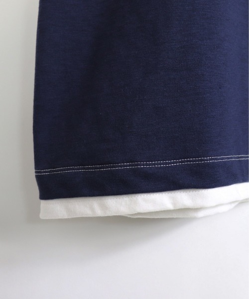 Confirm(コンファーム)の「Confirm / コンファーム フェイクポケットビッグシルエットTシャツ(Tシャツ/カットソー・メンズ・ホワイト/ブラウン/ベージュ/ネイビー・L/M)」の8枚目の写真