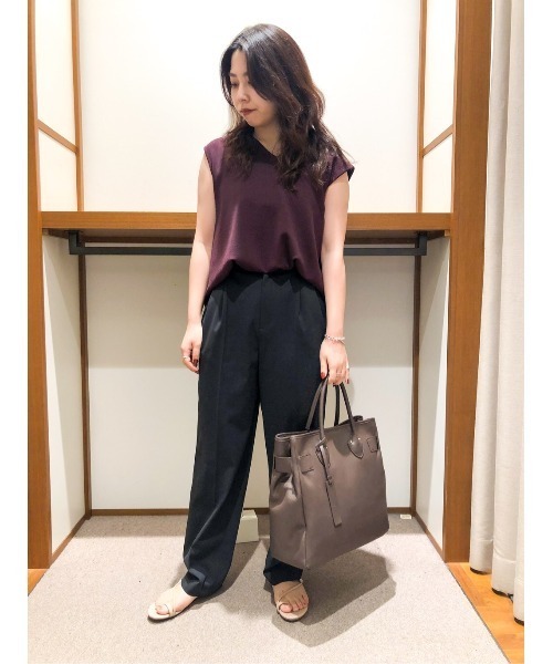 LAATO（ラート）の「BACK TACK KNIT（ニット/セーター・レディース・ベージュ/パープル/オフホワイト・FREE）」の12枚目の写真