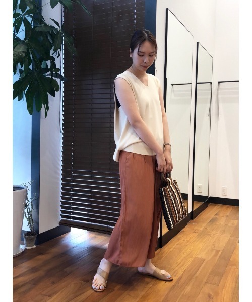 LAATO（ラート）の「BACK TACK KNIT（ニット/セーター・レディース・ベージュ/パープル/オフホワイト・FREE）」の13枚目の写真