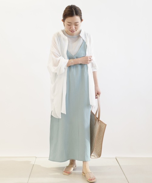 DouDou(ドゥドゥ)の「シアータンク×ワンピースセット(ワンピース・レディース・ブラック/スカイブルー/ベージュ・FREE)」の22枚目の写真