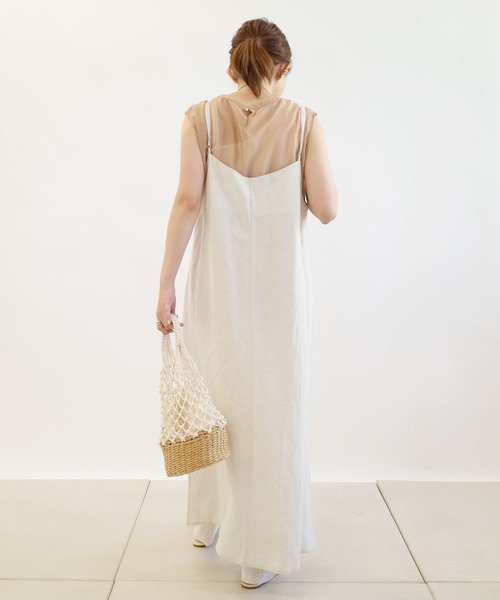 DouDou(ドゥドゥ)の「シアータンク×ワンピースセット(ワンピース・レディース・ブラック/スカイブルー/ベージュ・FREE)」の8枚目の写真