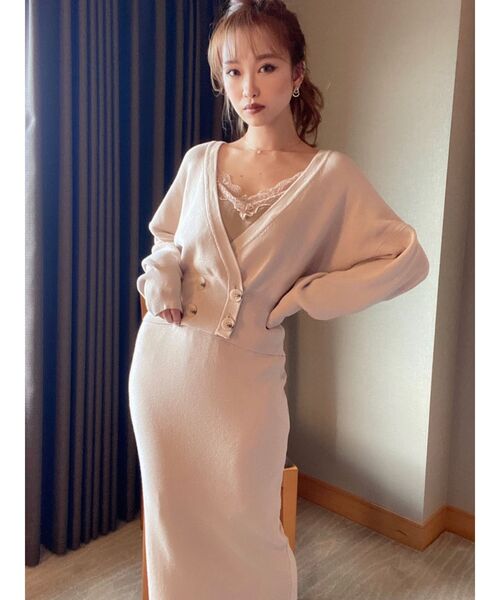 RESEXXY（リゼクシー）の「ボリュームスリーブニットカーディガン【セットアップ着用可能】（カーディガン/ボレロ・レディース・ベージュ/ブラウン/カーキ・FREE）」の12枚目の写真