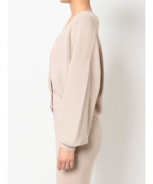 RESEXXY（リゼクシー）の「ボリュームスリーブニットカーディガン【セットアップ着用可能】（カーディガン/ボレロ・レディース・ベージュ/ブラウン/カーキ・FREE）」の17枚目の写真