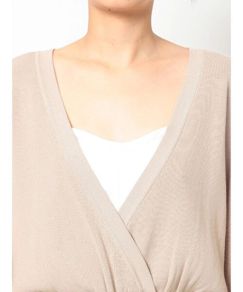 RESEXXY（リゼクシー）の「ボリュームスリーブニットカーディガン【セットアップ着用可能】（カーディガン/ボレロ・レディース・ベージュ/ブラウン/カーキ・FREE）」の19枚目の写真