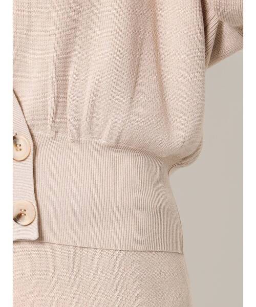 RESEXXY（リゼクシー）の「ボリュームスリーブニットカーディガン【セットアップ着用可能】（カーディガン/ボレロ・レディース・ベージュ/ブラウン/カーキ・FREE）」の21枚目の写真