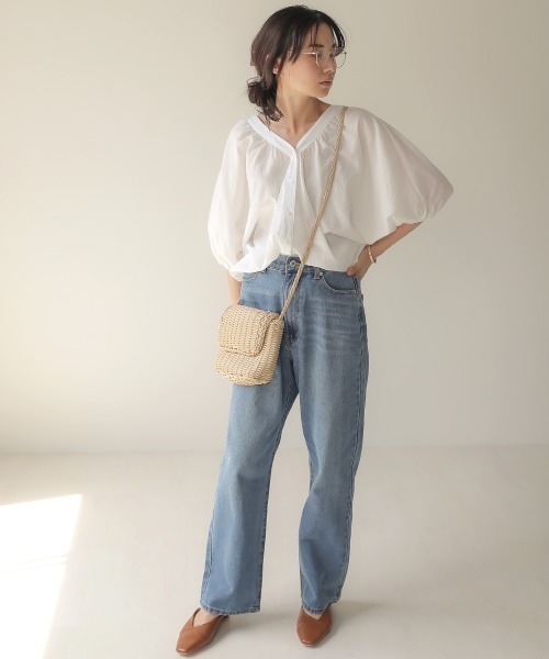 Bab（バブ）の「【WEB限定】ボリュームスリーブブラウス（シャツ/ブラウス・レディース・オフホワイト/テラコッタ・38）」の3枚目の写真