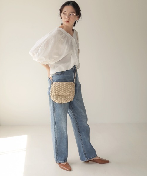 Bab（バブ）の「【WEB限定】ボリュームスリーブブラウス（シャツ/ブラウス・レディース・オフホワイト/テラコッタ・38）」の5枚目の写真