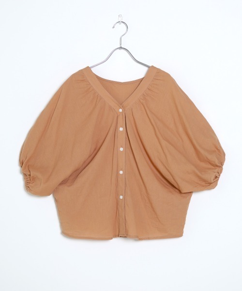 Bab（バブ）の「【WEB限定】ボリュームスリーブブラウス（シャツ/ブラウス・レディース・オフホワイト/テラコッタ・38）」の19枚目の写真