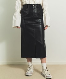 KOH.style | カラーヴィーガンレザータイトスカート(スカート)